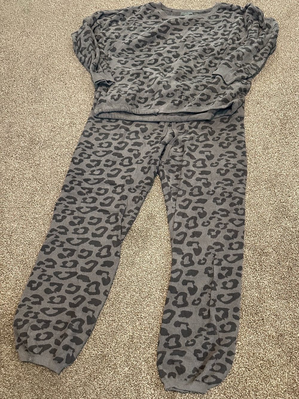 Barefoot Dreams CozyChic Ultra Lite Leopard Lounge Set XL